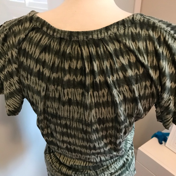 Michael Kors Green Tie Dye Jersey Top M - Picture 3 of 4
